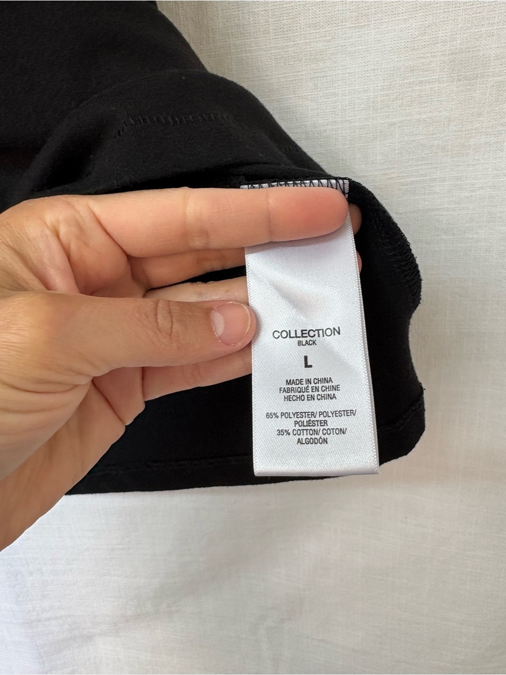 Joe's Jeans Black Crewneck T-Shirt - Picture 3 of 4